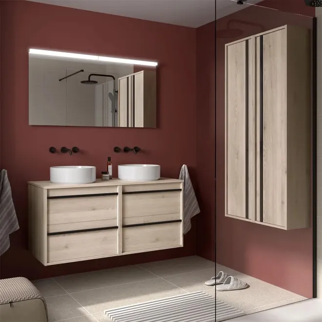 MUEBLE DE BAÑO ATTILA 4 CAJONES PARA LAVABO SOBREMUEBLE SALGAR