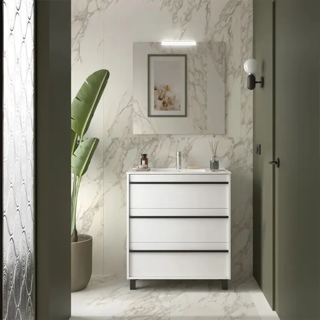 CONJUNTO MUEBLE DE BAÑO ATTILA 3 CAJONES SALGAR