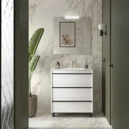 CONJUNTO MUEBLE DE BAÑO ATTILA 3 CAJONES SALGAR