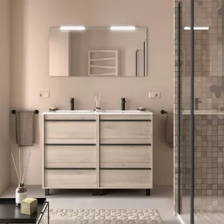 CONJUNTO MUEBLE DE BAÑO ATTILA 6 CAJONES SALGAR