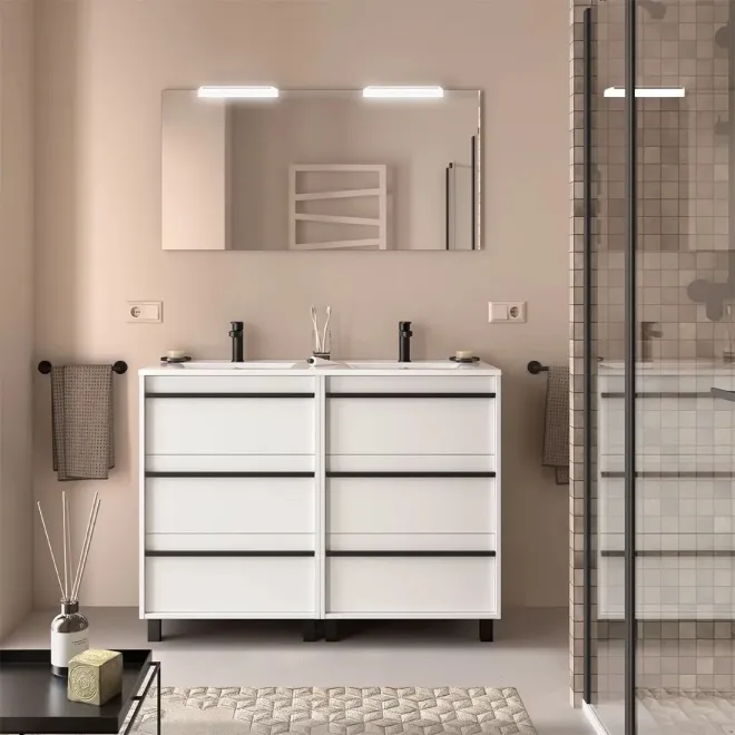 CONJUNTO MUEBLE DE BAÑO ATTILA 6 CAJONES SALGAR