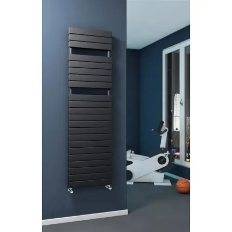 RADIADOR TOALLERO AGUA PLAIN GRIS ANTRACITA