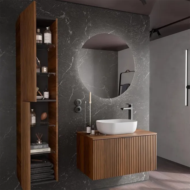 MUEBLE DE BAÑO LOOK BIBA 2 CAJONES PARA LAVABO SOBREMUEBLE SALGAR
