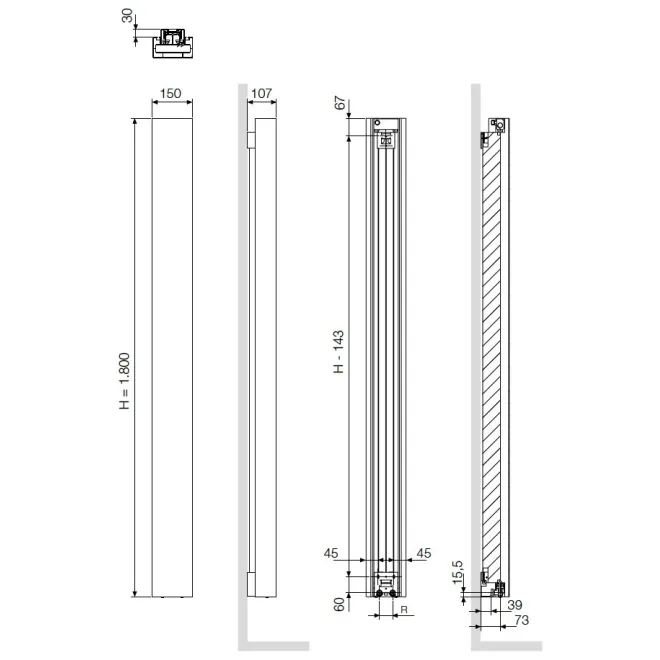 RADIADOR CALEFACCION BEAMS MONO VASCO