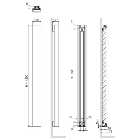 RADIADOR CALEFACCION BEAMS MONO VASCO