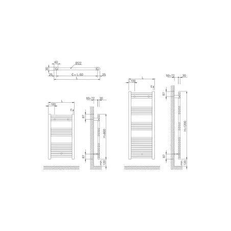 PLANO TOALLERO ELECTRICO ZETA T PARIS CICSA
