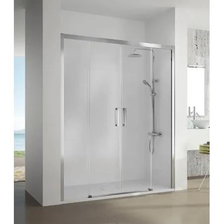 MAMPARA DUCHA FRONTAL CORREDERA 4 HOJAS S400 KASSANDRA