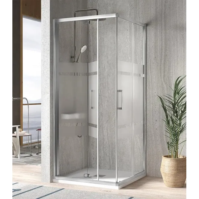 MAMPARA DUCHA ANGULAR CORREDERA S300 KASSANDRA