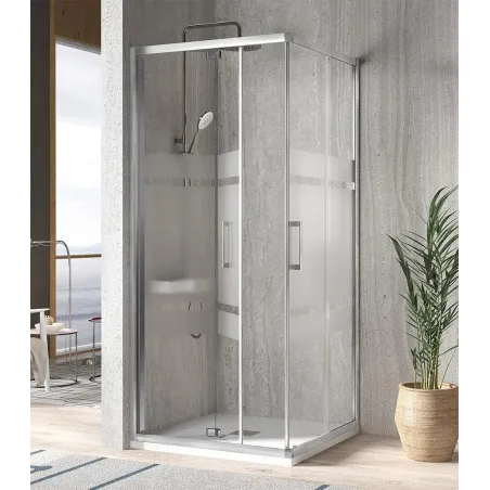 MAMPARA DUCHA ANGULAR CORREDERA S300 KASSANDRA