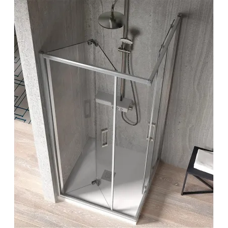 MAMPARA DUCHA ANGULAR CORREDERA S300 KASSANDRA