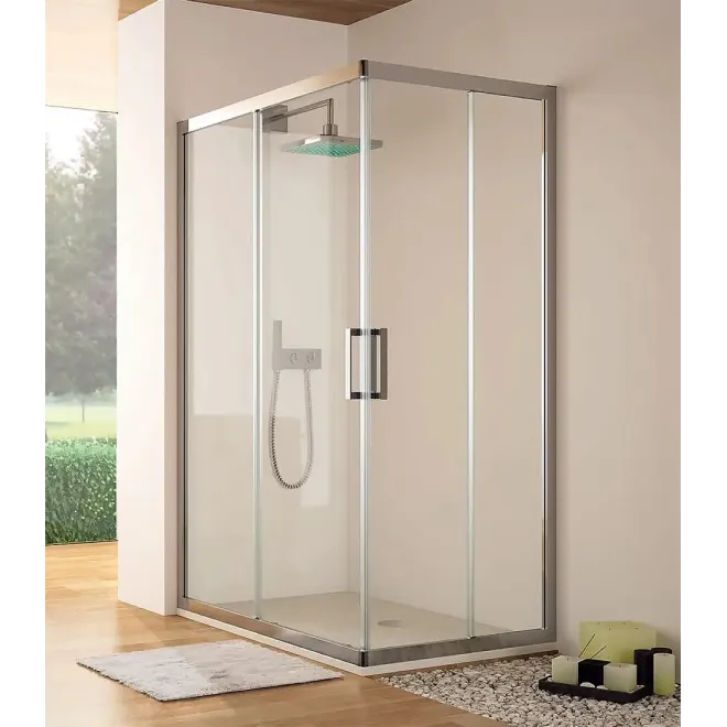 MAMPARA DUCHA ANGULAR CORREDERA S300 4 HOJAS KASSANDRA