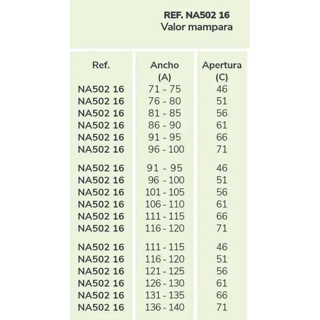 APERTURA MAMPARA FIJA DUCHA + ABATIBLE NARDI KASSANDRA