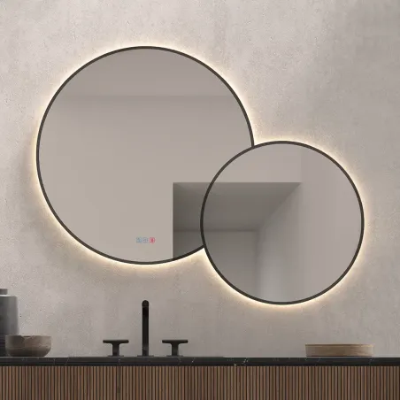 ESPEJO DE BAÑO CON LUZ LED POPULO REDONDO DYLED