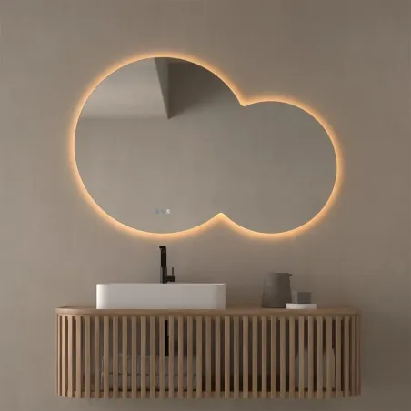 ESPEJO DE BAÑO CON LUZ LED CINTRA REDONDO DYLED