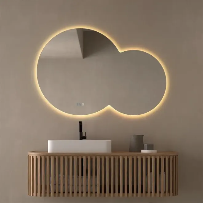 ESPEJO DE BAÑO CON LUZ LED CINTRA REDONDO DYLED