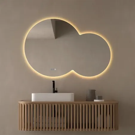 ESPEJO DE BAÑO CON LUZ LED CINTRA REDONDO DYLED