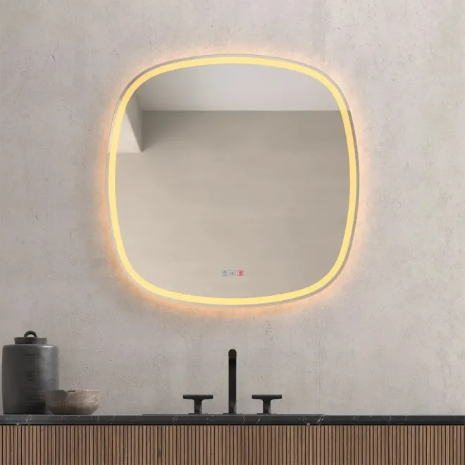 ESPEJO DE BAÑO CON LUZ LED ALHAMBRA OVALADO DYLED