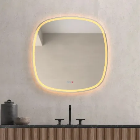 ESPEJO DE BAÑO CON LUZ LED ALHAMBRA OVALADO DYLED