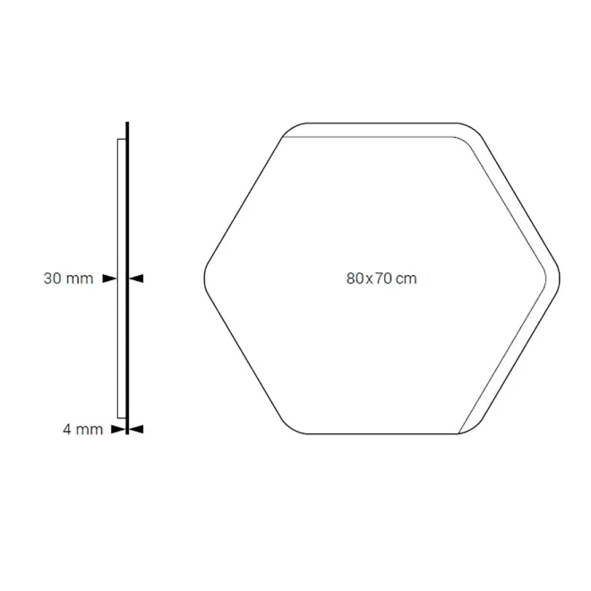 PLANO ESPEJO DE BAÑO CON LUZ LED TARRAGONA DYLED