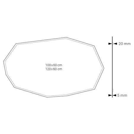 PLANO ESPEJO DE BAÑO KUK DYLED