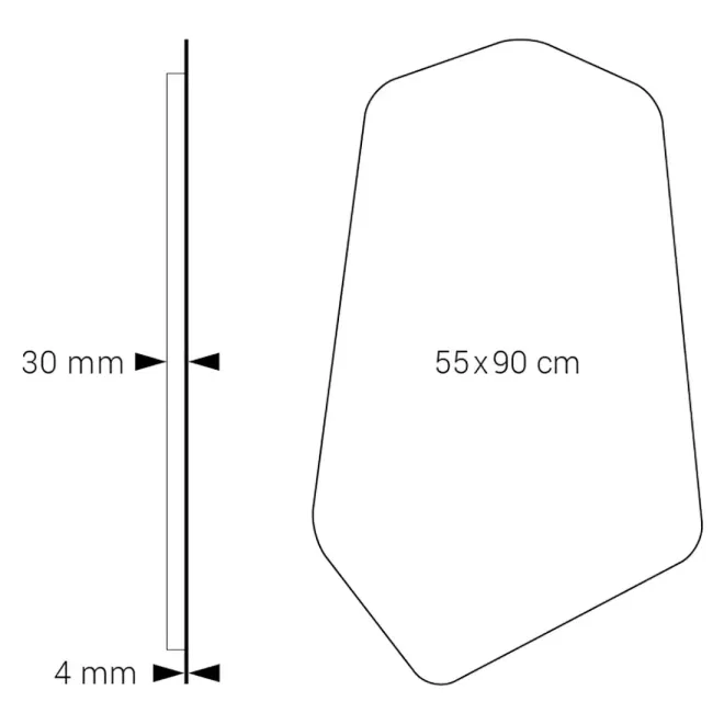 PLANO ESPEJO DE BAÑO CON LUZ LED ALBAICIN DYLED