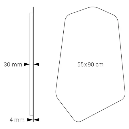 PLANO ESPEJO DE BAÑO CON LUZ LED ALBAICIN DYLED