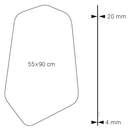 PLANO ESPEJO DE BAÑO BERGEN DYLED