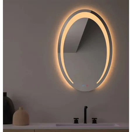 ESPEJO DE BAÑO CON LUZ LED SUSO OVALADO DYLED