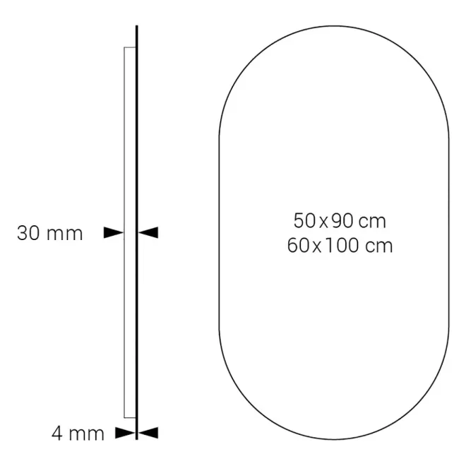 PLANO ESPEJO DE BAÑO CON LUZ LED MODENA DYLED