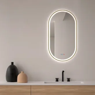 ESPEJO DE BAÑO CON LUZ LED BURDEOS DYLED