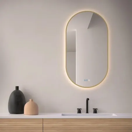 ESPEJO DE BAÑO CON LUZ LED BORGOÑA DYLED