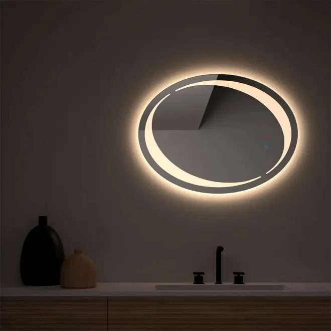 ESPEJO DE BAÑO CON LUZ LED BURGOS OVALADO DYLED