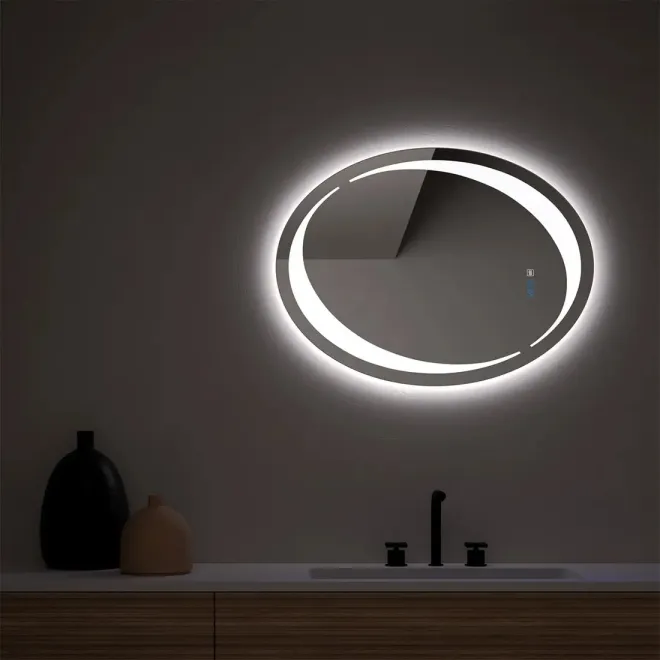 ESPEJO DE BAÑO CON LUZ LED BURGOS OVALADO DYLED