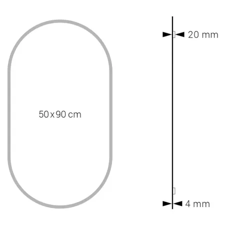 PLANO ESPEJO DE BAÑO NIZA DYLED