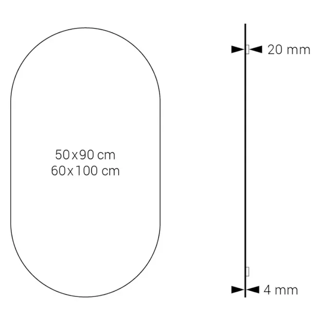 PLANO ESPEJO DE BAÑO ASIS DYLED
