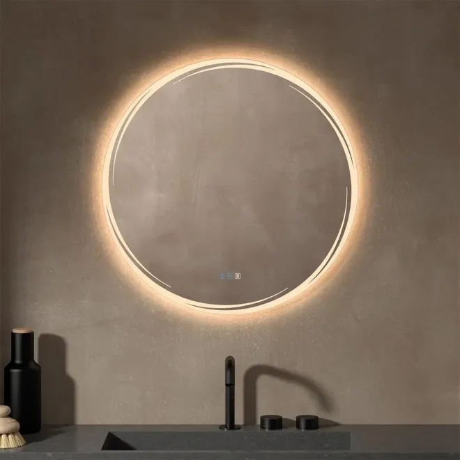 ESPEJO DE BAÑO CON LUZ LED TRAMUNTANA REDONDO DYLED