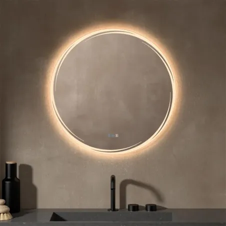 ESPEJO DE BAÑO CON LUZ LED TRAMUNTANA REDONDO DYLED