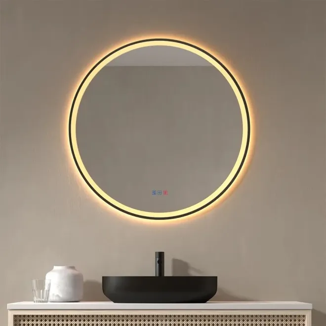 ESPEJO DE BAÑO CON LUZ LED CORDOBA REDONDO DYLED