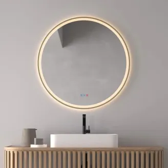 ESPEJO DE BAÑO CON LUZ LED PRAGA REDONDO DYLED