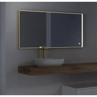 ESPEJO DE BAÑO CON LUZ LED BLOCK MARCO ALUMINIO TORVISCO