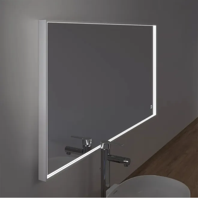 ESPEJO DE BAÑO CON LUZ LED BLOCK MARCO ALUMINIO TORVISCO