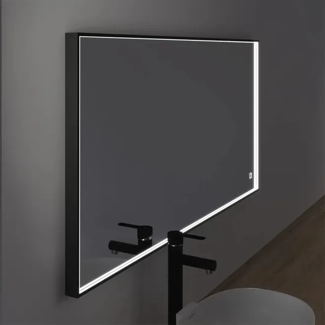 ESPEJO DE BAÑO CON LUZ LED BLOCK MARCO ALUMINIO TORVISCO