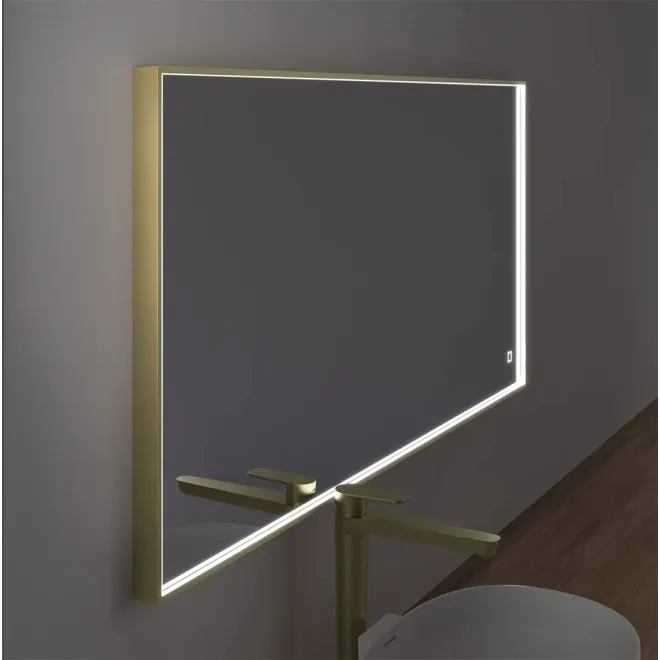 ESPEJO DE BAÑO CON LUZ LED BLOCK MARCO ALUMINIO TORVISCO