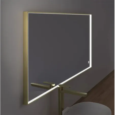 ESPEJO DE BAÑO CON LUZ LED BLOCK MARCO ALUMINIO TORVISCO