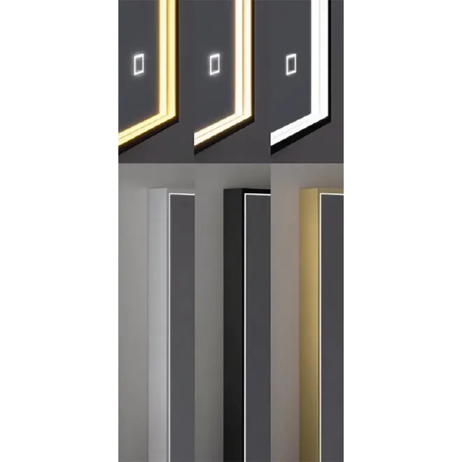 DETALLE ESPEJO DE BAÑO CON LUZ LED BLOCK MARCO ALUMINIO TORVISCO