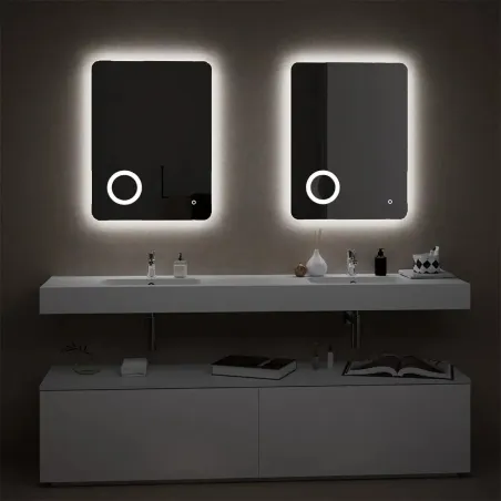 ESPEJO DE BAÑO CON LUZ LED ELOH TORVISCO