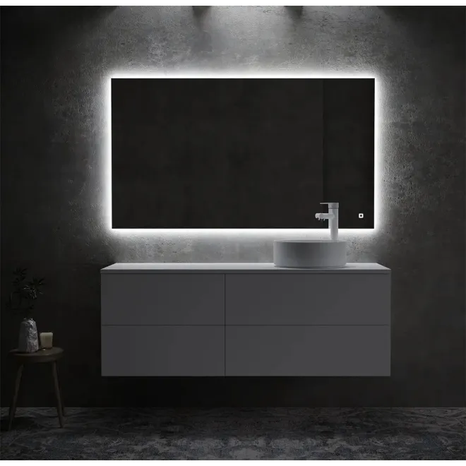 ESPEJO DE BAÑO CON LUZ LED VEGAS MARCO ALUMINIO TORVISCO
