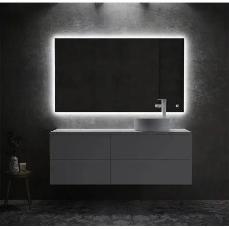 ESPEJO DE BAÑO CON LUZ LED VEGAS MARCO ALUMINIO TORVISCO