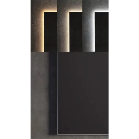 DETALLE ESPEJO DE BAÑO CON LUZ LED VEGAS MARCO ALUMINIO TORVISCO
