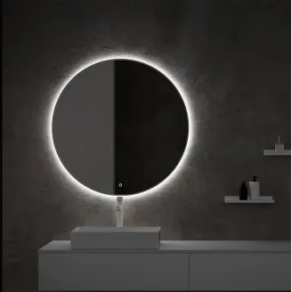 ESPEJO DE BAÑO CON LUZ LED LUKE MARCO ALUMINIO TORVISCO